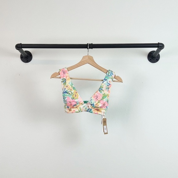 NWT Billabong Sweet Tropics Reversible Plunge Bikini Top - Picture 7 of 10